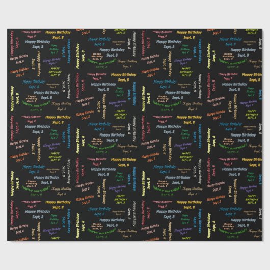 8. September Geschenkpapier (Flach)