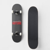 8" Skateboard-Deck (Grau) Skateboard (Vorderseite)