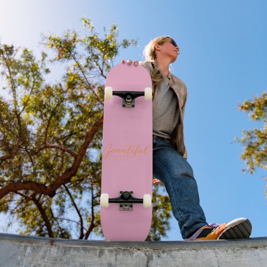 8" Skateboard-Deck (Pink) Skateboard (Außenbereich 1)
