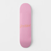 8" Skateboard-Deck (Pink) Skateboard (Vorderseite)