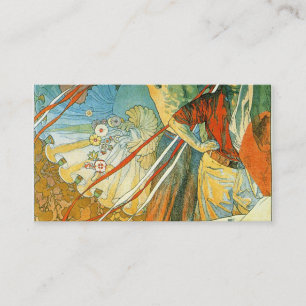 8. Sokol-Festival Alphonse Mucha Visitenkarte