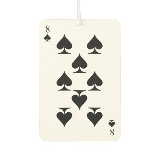 8 Spades Autolufterfrischer (Vorderseite)