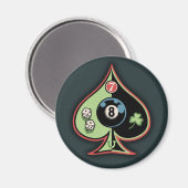 8 Spades Magnet (Vorderseite/Rückseite)