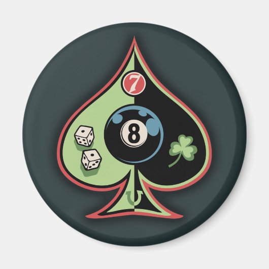 8 Spades Magnet (Vorne)