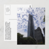 8 Spruce Street Skycraper Postcard New York City Postkarte (Vorne/Hinten)