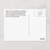 8 Spruce Street Skycraper Postcard New York City Postkarte (Rückseite)