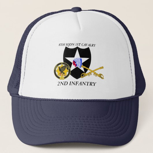 8. SQUADRON 1. CAVALRY 2. INFANTRY DIV. TRUCKERKAPPE (Vorderseite)