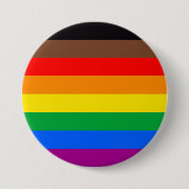 8-Streifen-LGBT-Flag Button (Vorderseite)