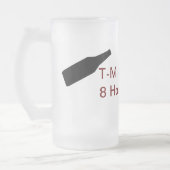 8 Stunden Flaschen-zum zu drosseln Mattglas Bierglas (Links)