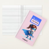 8 Super-Held Kinder Mädchen Schreibwaren Schüler Notizblock (Innen)