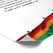 8 Tabelle Hochzeitsdiagramme Gay Rainbow Flags Poster (Ecke)