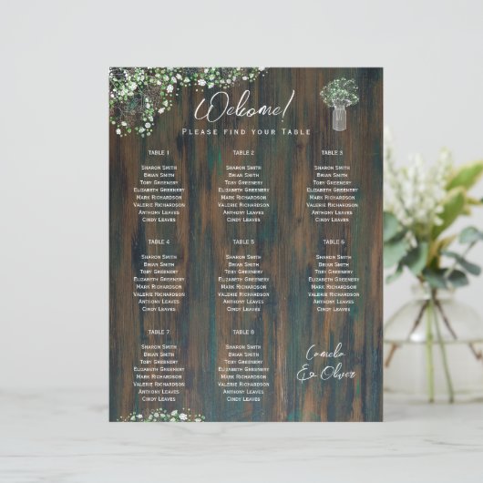 8 Tabelle Rustikales Holzpferd (Stehend Vorderseite)