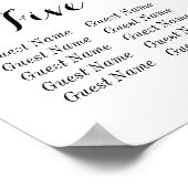 8 Tabelle Seekarte - Blue Florals und Hydrangea Poster (Ecke)