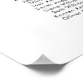 8 Tabellen Unsere Lieblings-Sitzplan Poster (Ecke)