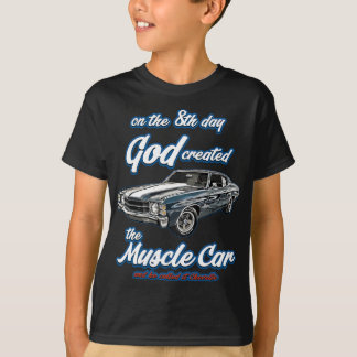 8. Tag Gott geschaffen,1971 Chevelle,Muscle Car,SS T-Shirt