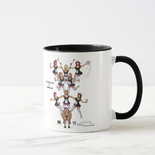 8. Tag Tasse der Weihnachten(acht ein-Melkende (Rechts)