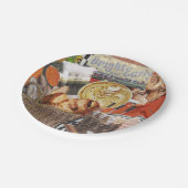 8 Teller in Dessertgröße mit Kaffee-Thema (Schrägansicht)