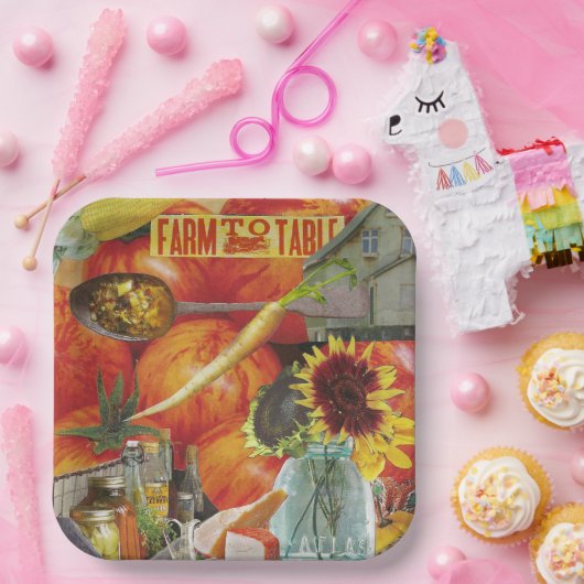 8 Teller in Papiergröße zum Abendessen Kulinarisch (Party)