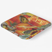 8 Teller in Papiergröße zum Abendessen Kulinarisch (Gewinkelt)