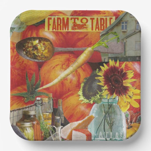 8 Teller in Papiergröße zum Abendessen Kulinarisch (Vorderseite)