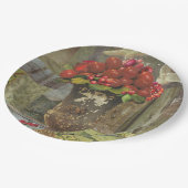 8 Teller in Papiergröße zum Abendessen mit Apple T (Schrägansicht)