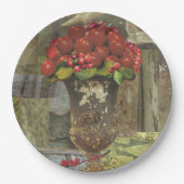 8 Teller in Papiergröße zum Abendessen mit Apple T (Vorderseite)