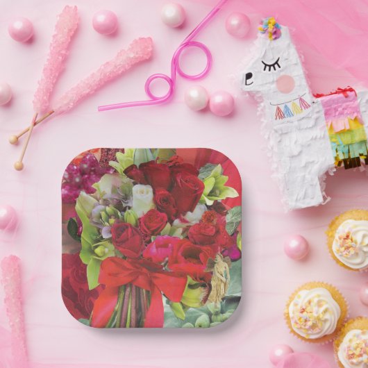 8 Teller in Papiergröße zum Abendessen mit Weihnac (Party)