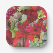 8 Teller in Papiergröße zum Abendessen mit Weihnac (Vorderseite)