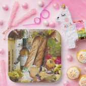 8 Teller in Papiergröße zum Abendessen mit Wein un (Party)