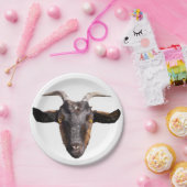 8 Teller, schwarz und Tan-Ziege Pappteller (Party)