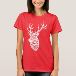 8 Tiny Rentier 🦌 Weihnachten 🎄 Hirsche des Weihn T-Shirt
