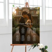 8 Tische elegant Foto Hochzeitskarte Poster