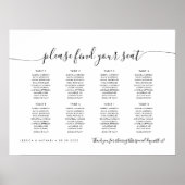 8 Tische für moderne Sitzplätze Poster (Vorne)