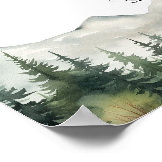 8 Tische Hochzeitssitze Poster (Ecke)