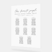 8 Tische Lieblingsmenschen Acryl Sitzordnung Acrylschild (Winkel)