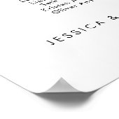 8 Tische modernisieren unsere Lieblings-Sitzkarte Poster (Ecke)