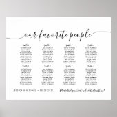 8 Tische modernisieren unsere Lieblings-Sitzkarte Poster (Vorne)