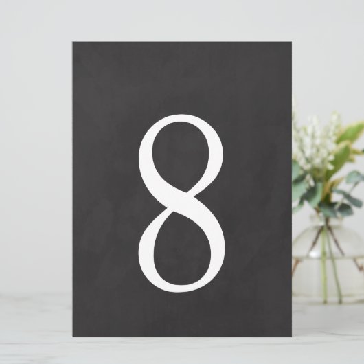 8 Tischnummer 6,5 x 8,75 (Stehend Vorderseite)