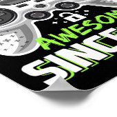 8 Unlocks Phantastisch 2013 Videospiel 8. Geburtst Poster (Ecke)