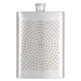 8 Unze. Edelstahl-Flasche, Blumenstrudel-Muster Flachmann