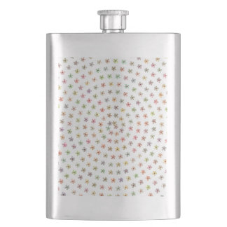 8 Unze. Edelstahl-Flasche, Blumenstrudel-Muster Flachmann