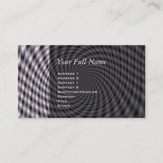 8 Vodkas zu viele - Fraktal Visitenkarte (Vorderseite)