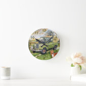 8" Wall Clock "FARM" Design Runde Wanduhr (Zuhause)