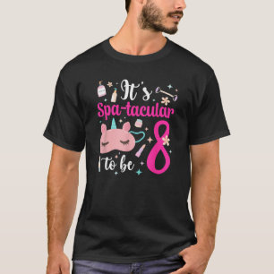 8. Wellness-Center Geburtstagsparty Acht Jahr Alte T-Shirt