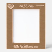 8"x10" Hochzeitsgeschenk für Familien Foto Herzstü Geätzte Rahmen (Vorderseite)