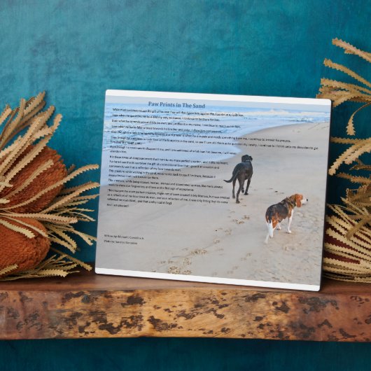 8"x10" Plaque mit Easel Fotoplatte (Seite)