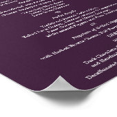 8 x 10 Abendmenü am Tisch für das Framing Poster (Ecke)