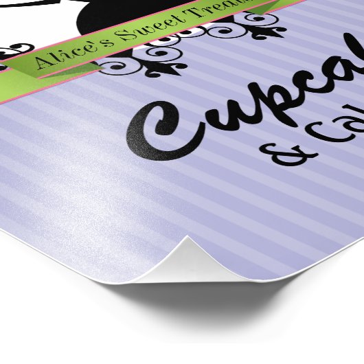 8 x 10 Bäckereitisch Zeichen für Framing Fotodruck (Ecke)