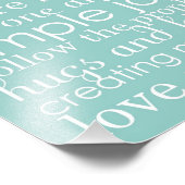 8 x 10 Familienhochzeit Word Art Collage House Reg Fotodruck (Ecke)