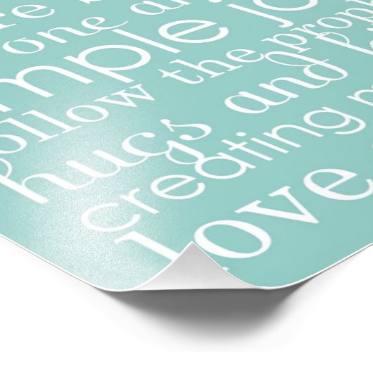 8 x 10 Familienhochzeit Word Art Collage House Reg Fotodruck (Ecke)